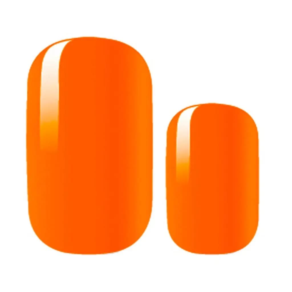 Bright Orange Nail Polish Strips